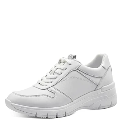 Afbeelding van Tamaris Dames 1 23742 20 Sneakers Low, wit effen, 38 EU