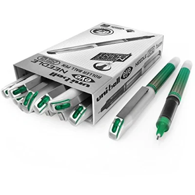 Afbeelding van Uni Ball UB 187S balpen, 0,7 mm naaldpunt 12 stuks groen
