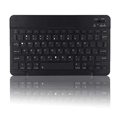 Afbeelding van Russisch 10,1 inch draadloos toetsenbord, ultrabestendig ultrabreed waterdicht Bluetooth universeel toetsenbord met 80 toetsen voor Windows / Android