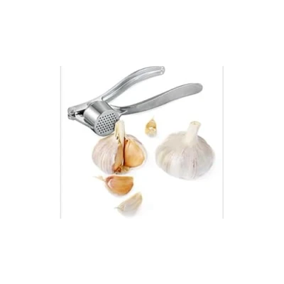 Afbeelding van Trixes Knoflookpers, keukengereedschap van staal, keukengereedschap, knoflooksnijder, knoflookhakken, kruidenmolen, keukenaccessoires, keuken, bakken, thuiskost, restaurants