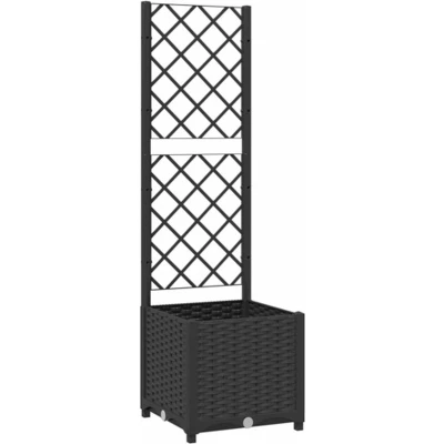Afbeelding van vidaXL Tuinplantenbak Zwart 40 x 136 cm