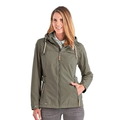 Afbeelding van G.I.G.A. DX Women&#039;s Casual functioneel jack met afritsbare capuchon Jamil WMN JCKT A, dark olive, 38, 36742 000