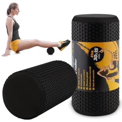 Afbeelding van EVA foam roller voor oefeningen NS 963 zwart