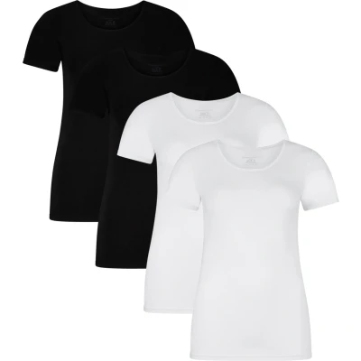 Afbeelding van Bamboo basics T shirt KATE Verpakking van 4