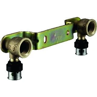 Afbeelding van Viega Smartpress bronzen perskoppeling geminibeugel 16 x 1/2
