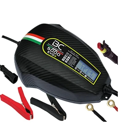 Afbeelding van BC Battery Controller 5000 EVO+, digitale acculader en onderhoudslader met LCD, batterij laadsysteem testapparaat voor alle 12 V loodzuuraccu&#039;s motoraccu&#039;s, 5 A/1 A