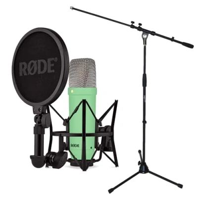 Afbeelding van Rode NT1 Signature Green Studio Microfoon Groen Keepdrum Microfoonstandaard