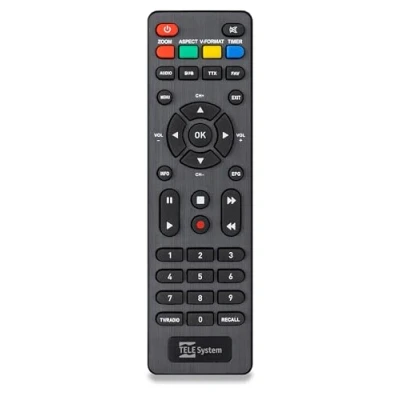 Afbeelding van TELE System 58035010 afstandsbediening IR Draadloos Tv tuner Drukknopen