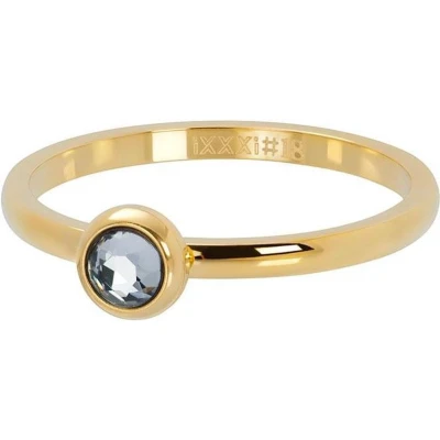 Afbeelding van 1 Zirconia white iXXXi Vulring 2 mm 20 / Gold