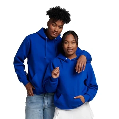 Afbeelding van Russell Athletic Dri Power trui met capuchon voor heren, fleece sweatshirt, Koninklijk (Royal), M