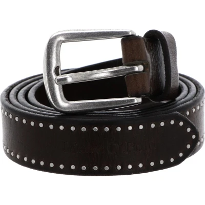 Afbeelding van Marc O&#039;Polo Leren Riem Hemma Rivet Ladies&#039; Belt W105 Nutshell Brown Bruine