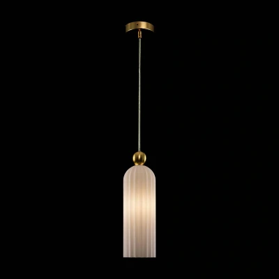 Afbeelding van Maytoni Antic hanglamp, glazen kap in wit