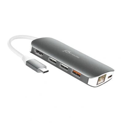 Afbeelding van j5create JCD383 N USB C 9 in 1 Multi Adapter