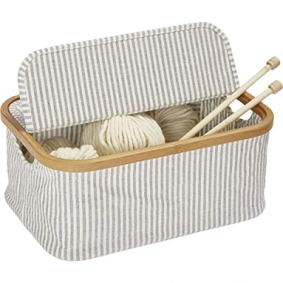 Afbeelding van Prym Pieghevole Sewing Basket, grigio, 38 x 26 16 cm
