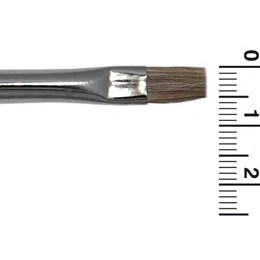 Afbeelding van Grimas Schminkpenseel Plat Runderhaar R6