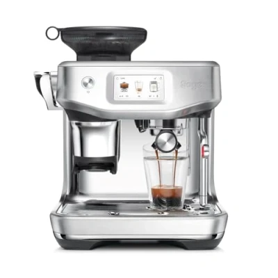 Afbeelding van Sage The Barista Touch Impress Koffiezetapparaat van Boon tot Kop met Molentje, Melkopschuimer en Cold Brew Functie Geborsteld Roestvrij Staal