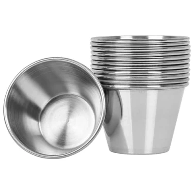 Afbeelding van Royal Kitchen Enkele Roestvrijstalen Vlaaivorm Ronde Vlaaivorm, Puddingvorm Set van 12 8 cm