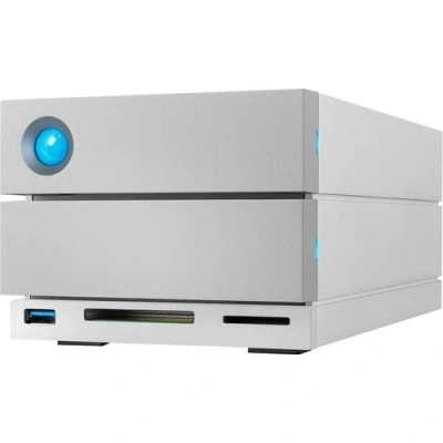 Afbeelding van LaCie 2big Dock RAID, 28 TB, externe HDD Thunderbolt 4 poorten en USB4 compatibiliteit, gegevensherstel (STLG28000400)