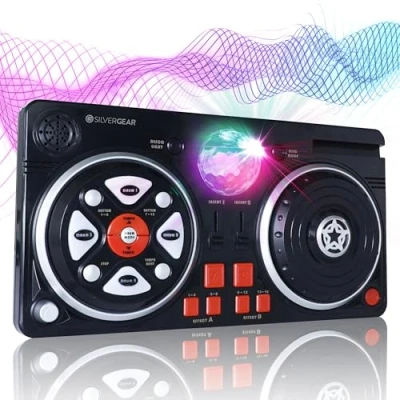 Afbeelding van Silvergear DJ Set Kinderen Mengpaneel Educatief Speelgoed Koptelefoon &amp; Microfoon Speaker Wit
