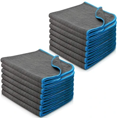 Afbeelding van Filzada® 14x Curved 360 Lakvriendelijke microvezeldoek voor auto&#039;s Extreme zuigkracht en pluisvrij dankzij extreem zachte microvezel Autopoetsdoeken professionele autoverzorging in 40x40cm (14)