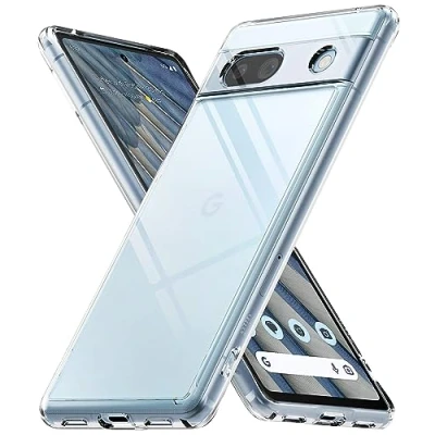 Afbeelding van Ringke Fusion Compatibel met Google Pixel 7a Case, Transparant Schokbestendig Bumper Hoes Clear
