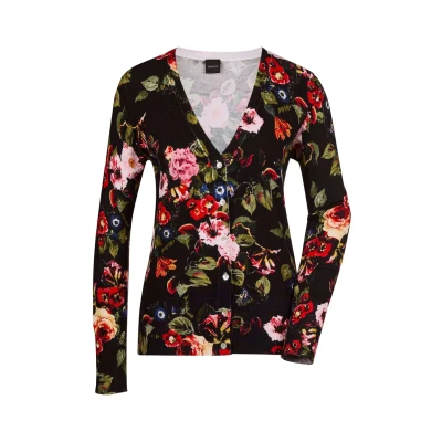 Afbeelding van Madeleine MIT Unikatprint Vest Black red multicolor, Dames, Maat: 34, multicolor