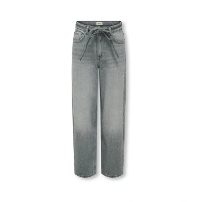 Afbeelding van KIDS ONLY GIRL high waist straight leg jeans grey denim