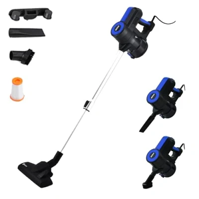 Afbeelding van Akitas S12 Snoer Stofzuiger Handheld Stok 3 in 1 Zakloze Met Duitse Wessel Werk Hoofd Nozzle Lichtgewicht