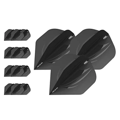 Afbeelding van Target Darts 5 x Sets of ID Pro. Ultra Zwart No.2 Dartvluchten 15 in Totaal