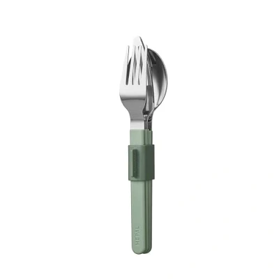 Afbeelding van Mepal Silueta Bestekset 3 delig Nordic Sage Groen Bestek
