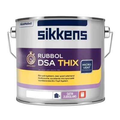 Afbeelding van Sikkens Rubbol DSA Thix 2,5 liter Zijdeglansverf voor hout buiten (terpentinebasis)