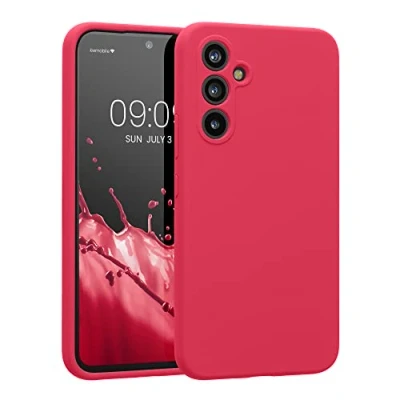 Afbeelding van kwmobile telefoonhoesje geschikt voor Samsung Galaxy A54 5G TPU backcover met siliconen coating Smartphone case in awesome pink