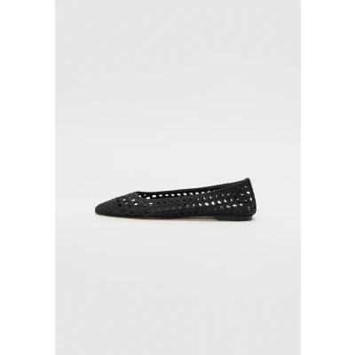 Afbeelding van Steve Madden Saxton Ballerina&#039;s, Dames, Maat: 37, Black Imitatieleer/ textiel