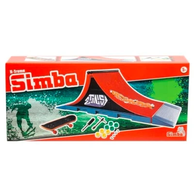 Afbeelding van Simba Ultimate, 103304654, vingerskateboard helling, 27 x 10 9 cm, 8 reservewielen, 2 gereedschap, schroef en moer, vanaf 5 jaar