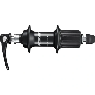 Afbeelding van Shimano Achternaaf 10/11 speed 105 HB R7000 36 gaats met 163 mm snelspanner zwart