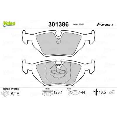 Afbeelding van Valeo Remblokset 301386