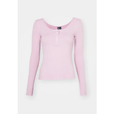 Afbeelding van PIECES Pckitte Ls Top Noos Bc, Dawn Pink, XS