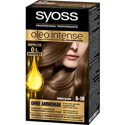 Afbeelding van Syoss Oleo Intense Haarverf, 6 10 donkerblond, 3 stuks (3 x 115 ml)