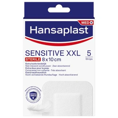 Afbeelding van 2x Hansaplast Sensitive Pleisters XXL Steriel 5 stuks