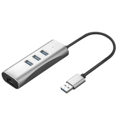 Afbeelding van VALUE USB 3.2 Gen 1 naar Gigabit Ethernet Converter + 3 poorts hub