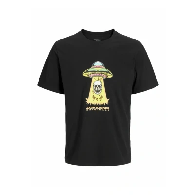 Afbeelding van Jack &amp; Jones Tshirt print, Heren, Maat: Small, Black