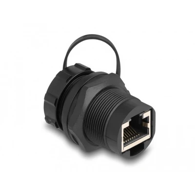 Afbeelding van Delock RJ45 Cat.6A Kupplung mit Verschlusskappe IP67 staub und wasser