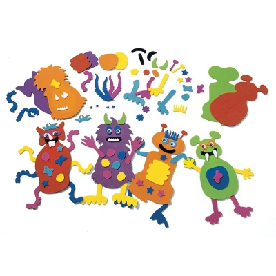 Afbeelding van Colorations Maak je Eigen Foam Monsters Knutselset, Set van 12