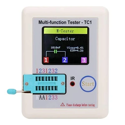 Afbeelding van Multifunctionele Transistor Tester, 3,5 inch TFT scherm LCR‑TC1 voor condensator Diodes Tester