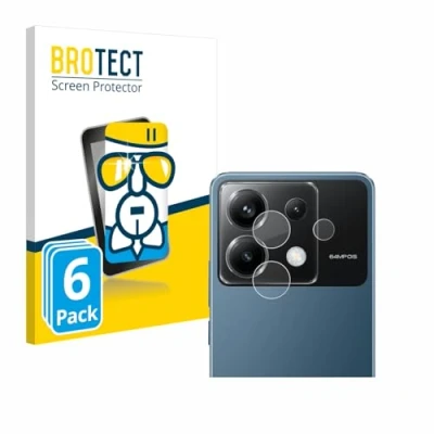 Afbeelding van BROTECT Screenprotector voor Xiaomi Poco X6 (ALLEEN Camera Lens) Folie Beschermfolie Beschermglas transparant (6 Stuks)