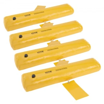 Afbeelding van VEVOR Overstromingsbarrières, alternatief voor zandzakken, overstromingszakken, 4 stuks, overstromingsbarrières thuis, waterbarrières overstromingen, deuropening, oprit (4ft x 6in)