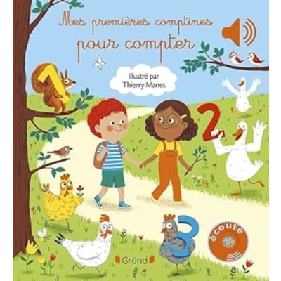 Afbeelding van Mes premières comptines pour compter Livre sonore avec 6 puces Bébé dès mois
