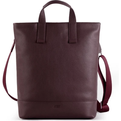 Afbeelding van JOST Leren Rugzak Schoudertas met laptopvak Vika X Change Bag Wine (rood)paars