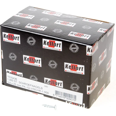 Afbeelding van Kelfort schroefnagel gedraaid met platte gladeeldraade kop verzinkt 3.8 x 25mm