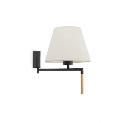 Afbeelding van Faro Lighting Ron Wandlamp met Shade Grey, E27